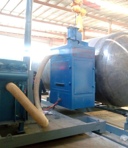  hanging type outer wall shot blasting machine 